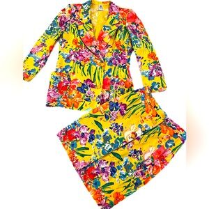 UNGARO🇮🇹 Vintage 1980s Italien Designer Double Breasted Skirt suit 🌹